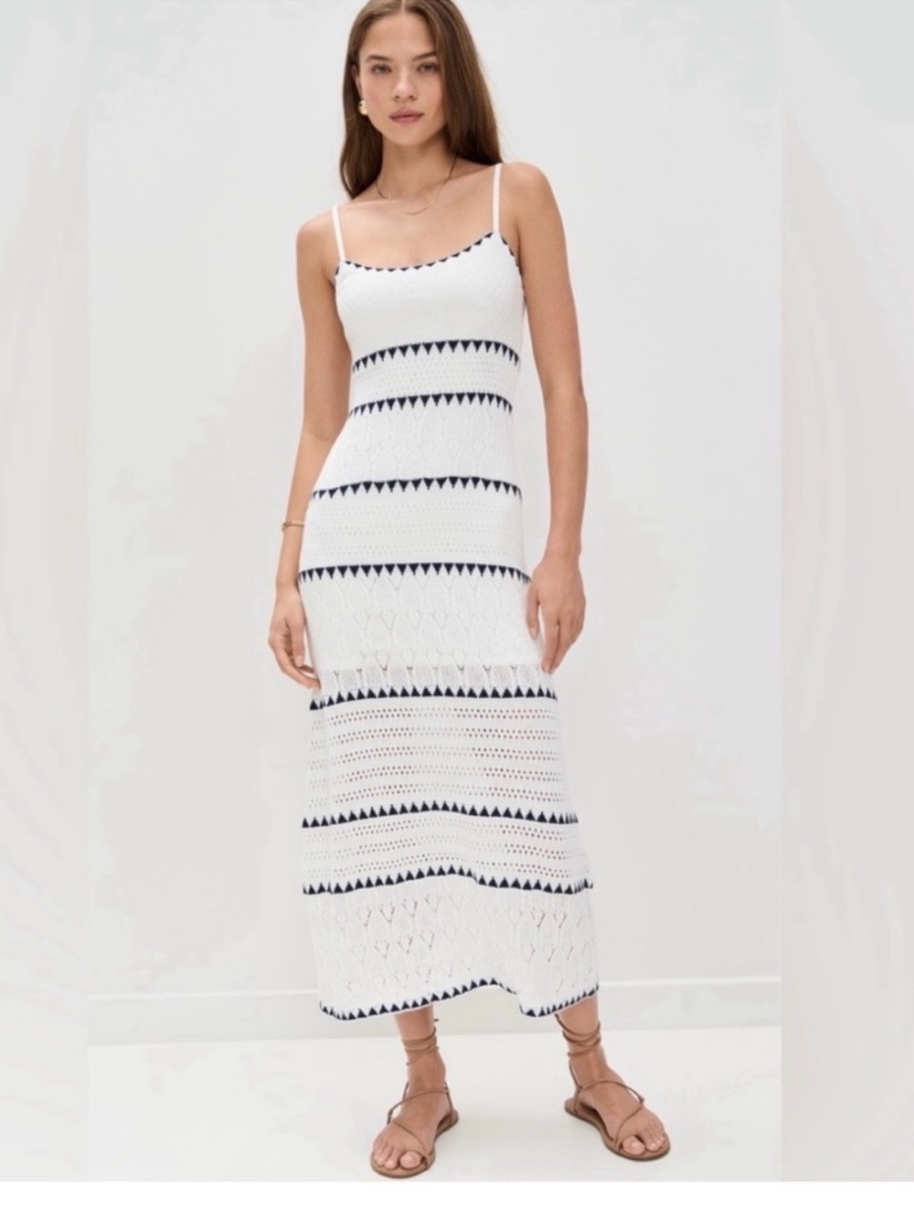 Z Supply White knit catamaran dress